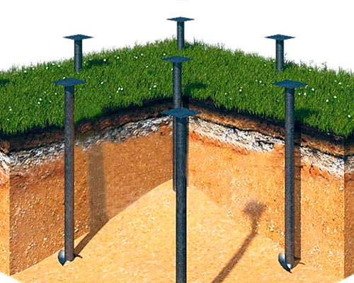 Фундамент на винтовых сваях